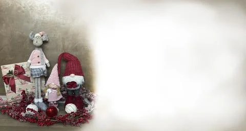Christmas holidays composition with copy space for your text Stock Photos