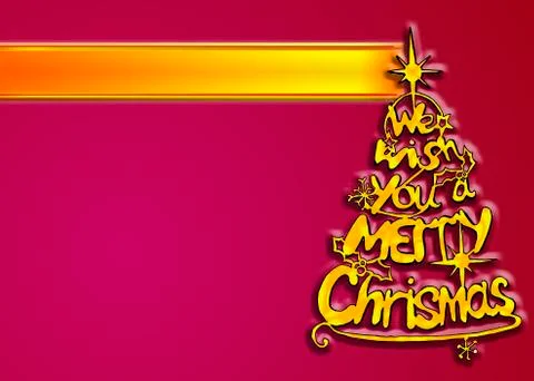 Christmas holidays composition on Red background with copy space for your text Stock Illustration
