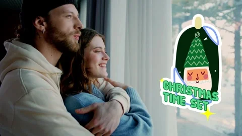 Christmas Holidays Titles for After Effects 스톡 After Effects