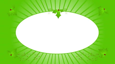 Christmas holly frame 1080 Stock Footage 50794659