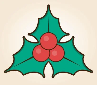Christmas Holly Stock Illustration