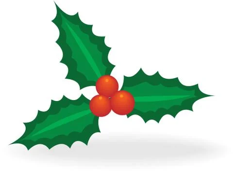 Christmas holly Stock Illustration