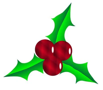 Christmas Holly Leaf Stock Illustration