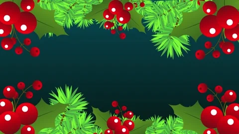 Christmas horizontal animated background Stock Footage 309653654