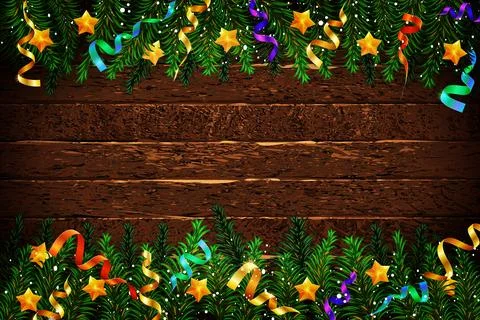 Christmas horizontal background Ilustración de archivo