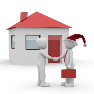 Christmas house Stock Illustration