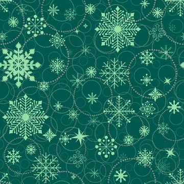 Christmas ice scribble seamless snowflakes pattern for wrapping paper 스톡 일러스트