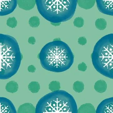 Christmas ice scribble seamless snowflakes pattern for wrapping paper and f.. Illustrazione stock