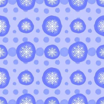 Christmas ice scribble seamless snowflakes pattern for wrapping paper and f.. Illustrazione stock