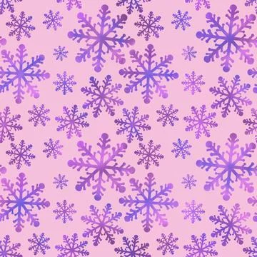 Christmas ice scribble seamless snowflakes pattern for wrapping paper and f.. 스톡 일러스트
