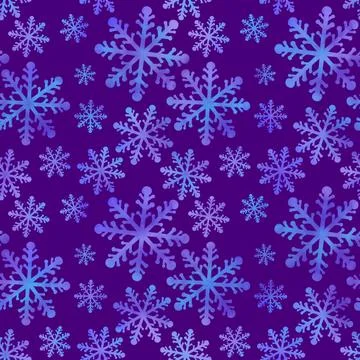 Christmas ice scribble seamless snowflakes pattern for wrapping paper and f.. Stock Illustration