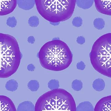 Christmas ice scribble seamless snowflakes pattern for wrapping paper and f.. Illustrazione stock