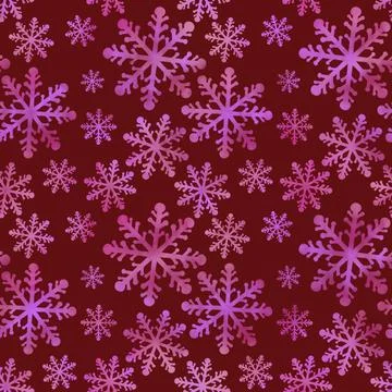 Christmas ice scribble seamless snowflakes pattern for wrapping paper and f.. イラスト素材