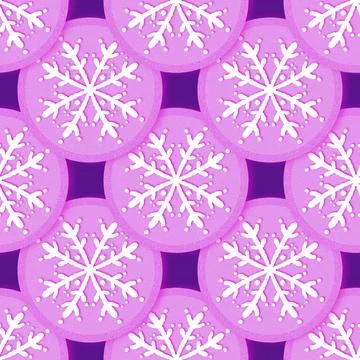 Christmas ice scribble seamless snowflakes pattern for wrapping paper and f.. 스톡 일러스트