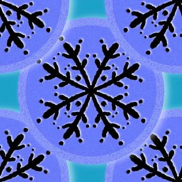 Christmas ice scribble seamless snowflakes pattern for wrapping paper and f.. 스톡 일러스트