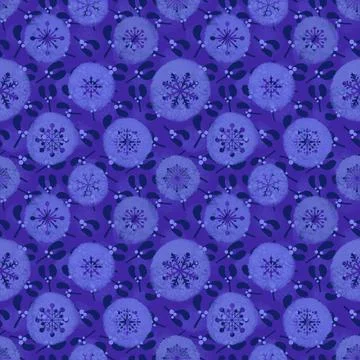 Christmas ice scribble seamless snowflakes pattern for wrapping paper and f.. 스톡 일러스트