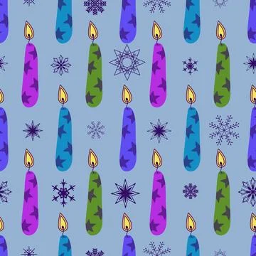 Christmas ice scribble seamless snowflakes pattern for wrapping paper and f.. イラスト素材