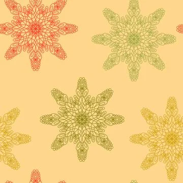 Christmas ice scribble seamless snowflakes pattern for wrapping paper and f.. 스톡 일러스트