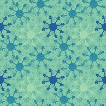 Christmas ice scribble seamless snowflakes pattern for wrapping paper and f.. 스톡 일러스트