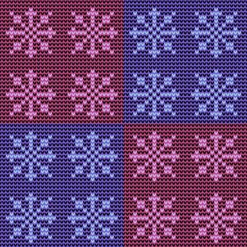 Christmas ice scribble seamless snowflakes pattern for wrapping paper and f.. 库存插图