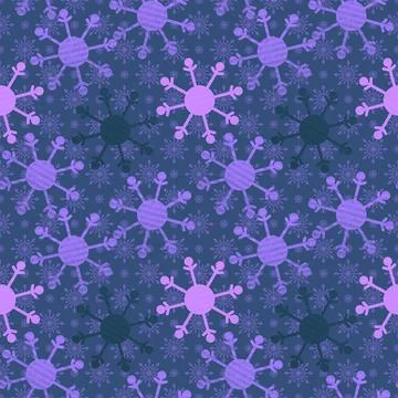 Christmas ice scribble seamless snowflakes pattern for wrapping paper and f.. 스톡 일러스트