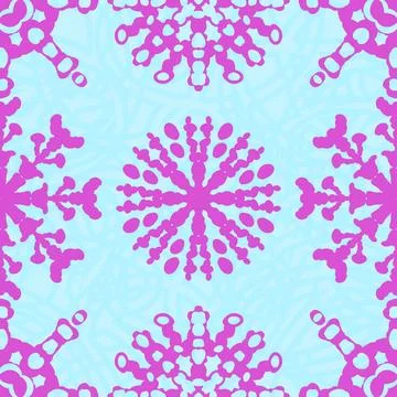 Christmas ice scribble seamless snowflakes pattern for wrapping paper and f.. 스톡 일러스트