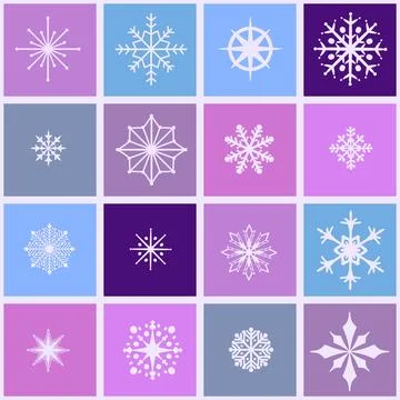 Christmas ice scribble seamless snowflakes pattern for wrapping paper and f.. Stock Illustration