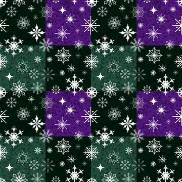 Christmas ice scribble seamless snowflakes pattern for wrapping paper and f.. イラスト素材