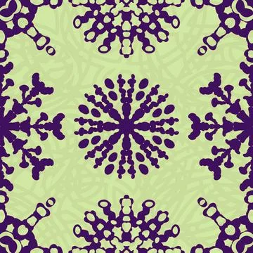 Christmas ice scribble seamless snowflakes pattern for wrapping paper and f.. Illustrazione stock