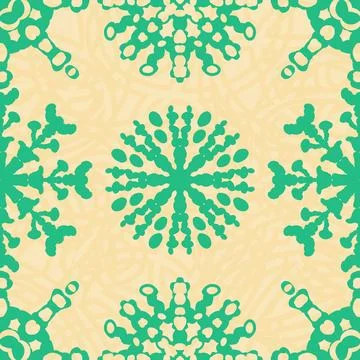 Christmas ice scribble seamless snowflakes pattern for wrapping paper and f.. Illustrazione stock