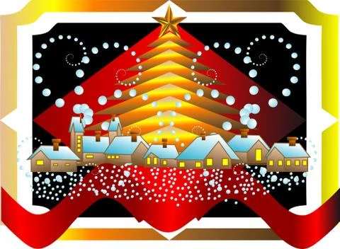 Christmas icon Stock Illustration