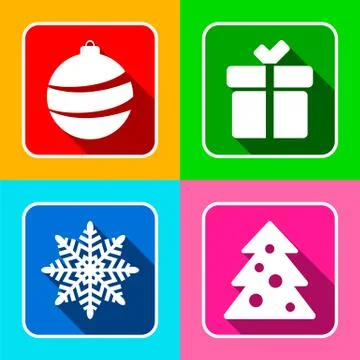 Christmas icon Stock Illustration