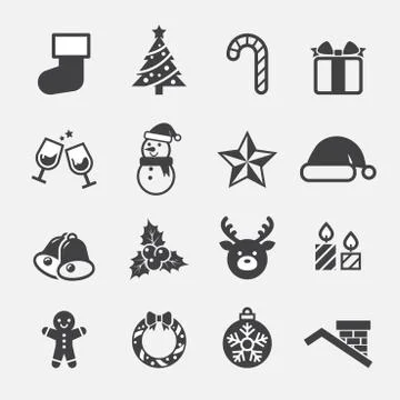 Christmas icon Stock Illustration