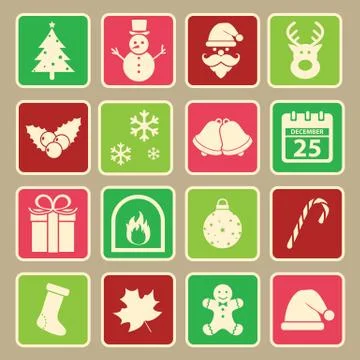 Christmas icon Stock Illustration