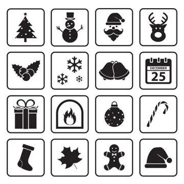 Christmas icon Stock Illustration