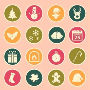 Christmas icon Stock Illustration