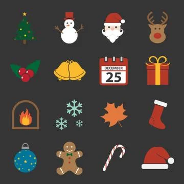 Christmas icon Stock Illustration