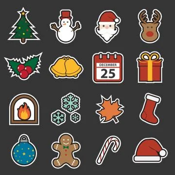 Christmas icon Stock Illustration
