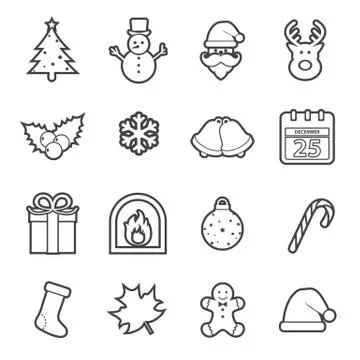 Christmas icon Stock Illustration