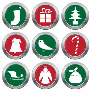 Christmas Icon Set Illustrazione stock