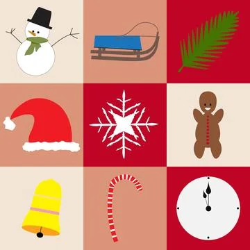 Christmas icon vector image Illustrazione stock