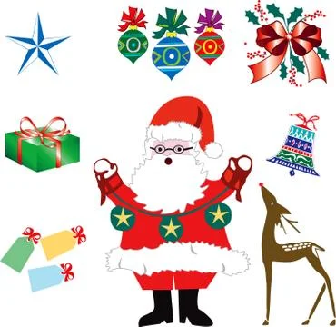Christmas Icons  Stock Illustration