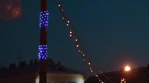 Christmas illuminations Stock Footage 33602536