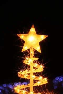 Christmas illuminations Stock Photos