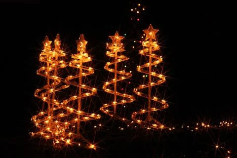 Christmas illuminations Stock Photos