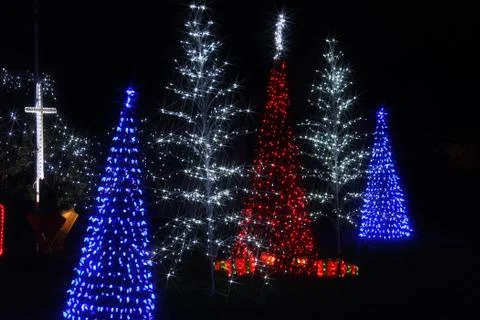 Christmas illuminations Stock Photos