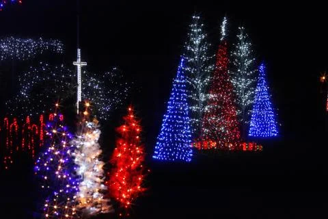 Christmas illuminations Stock Photos