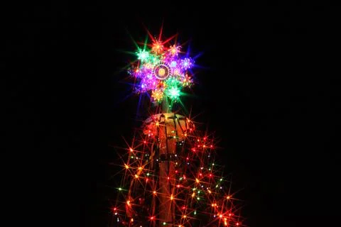 Christmas illuminations Stock Photos