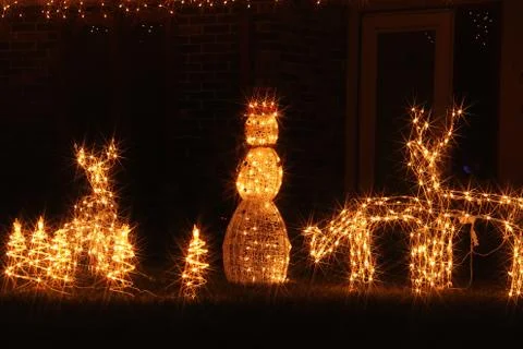 Christmas illuminations Stock Photos