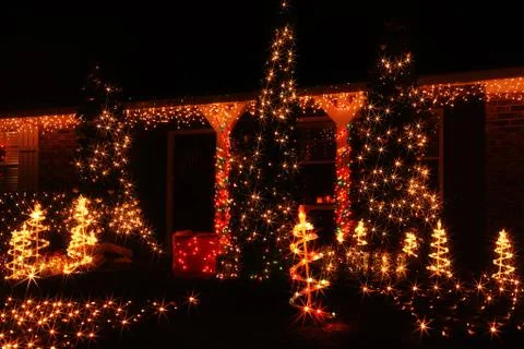 Christmas illuminations Stock Photos
